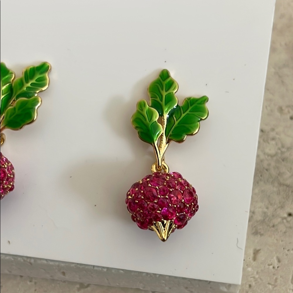 Kate Spade Green and Pink Stud Earrings - Picture 2 of 3